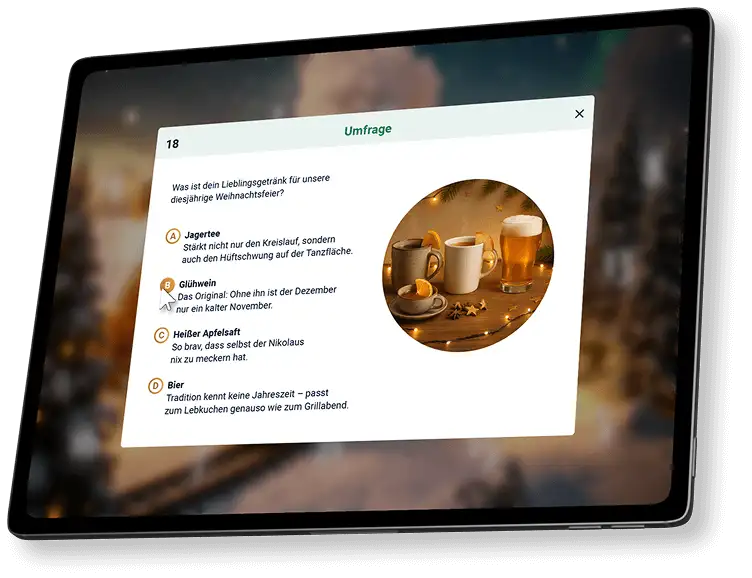 Aufbau des digitalen Adventskalenders im Detail.